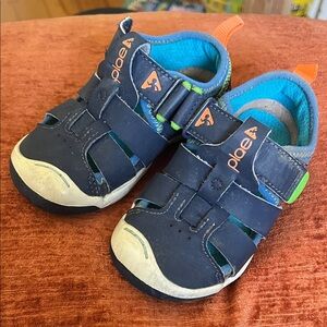 Plae Fisherman Sandal Shoes Kids 7 Navy Blue Sam 2.0 Closed Toe Comfort